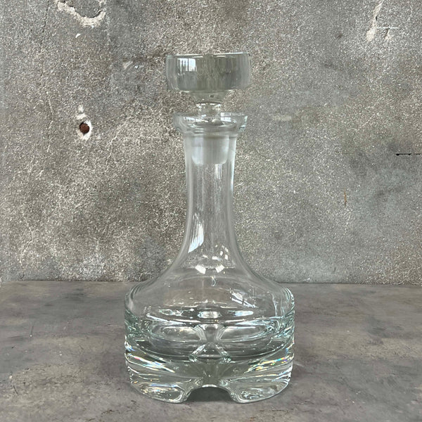 Vintage Krosno Poland Lead Crystal MCM Decanter w/ Stopper