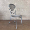 Vintage Caned Detail Iron Chair #1