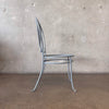 Vintage Caned Detail Iron Chair #1