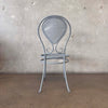 Vintage Caned Detail Iron Chair #1