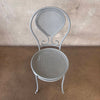 Vintage Caned Detail Iron Chair #1