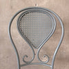 Vintage Caned Detail Iron Chair #1