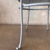 Vintage Caned Detail Iron Chair #1