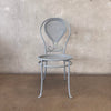 Vintage Caned Detail Iron Chair #3