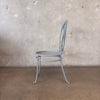 Vintage Caned Detail Iron Chair #3