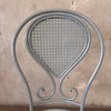 Vintage Caned Detail Iron Chair #3