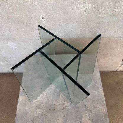 Post Modern Angular Glass Vase Sculpture