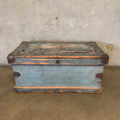 Primitive Blue Storage Trunk