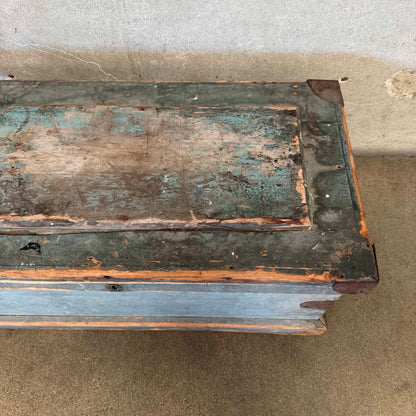 Primitive Blue Storage Trunk