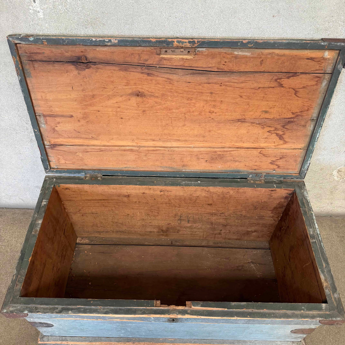 Primitive Blue Storage Trunk