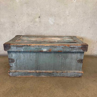 Primitive Blue Storage Trunk