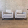 Pair of Mid Century Modern Style Gray and Black Chairs