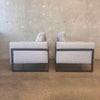Pair of Mid Century Modern Style Gray and Black Chairs