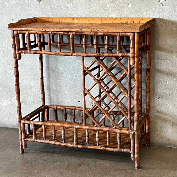 Bamboo Bar Stand/Beverage Trolley