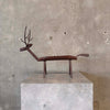 Folk Art Forged Iron Deer Planter