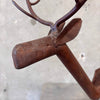 Folk Art Forged Iron Deer Planter