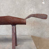 Folk Art Forged Iron Deer Planter