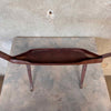 Folk Art Forged Iron Deer Planter