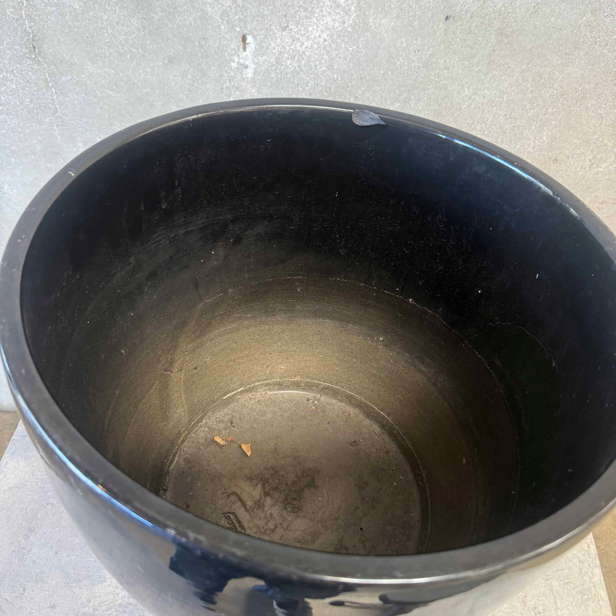 Gainey Black Rounded Sides Plater/Pot