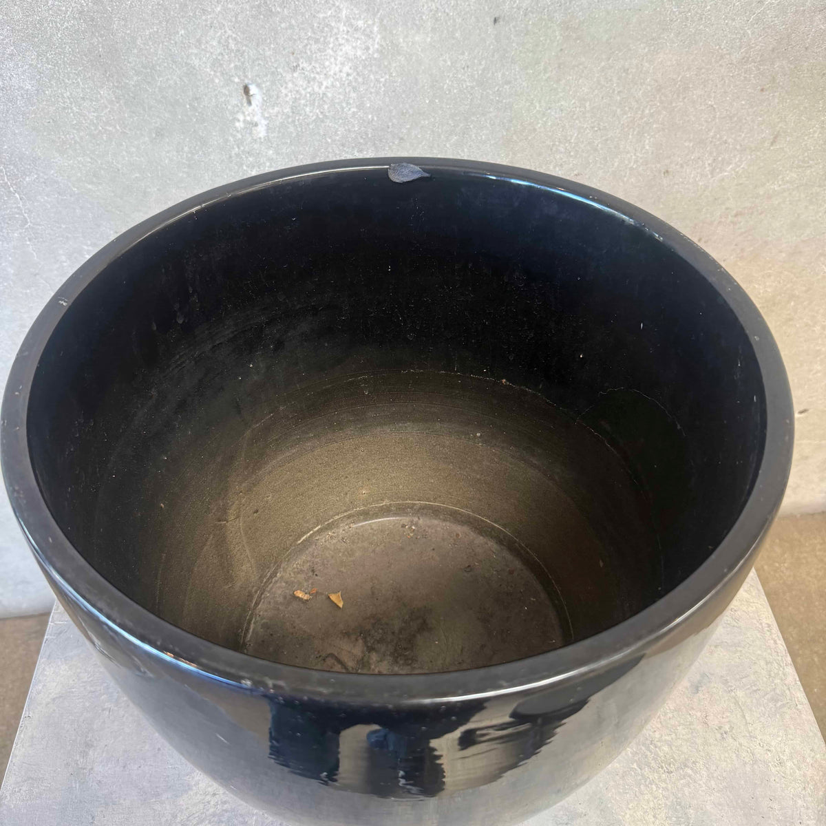 Gainey Black Rounded Sides Plater/Pot