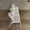 Mid Century Modern White Metal Patio Set