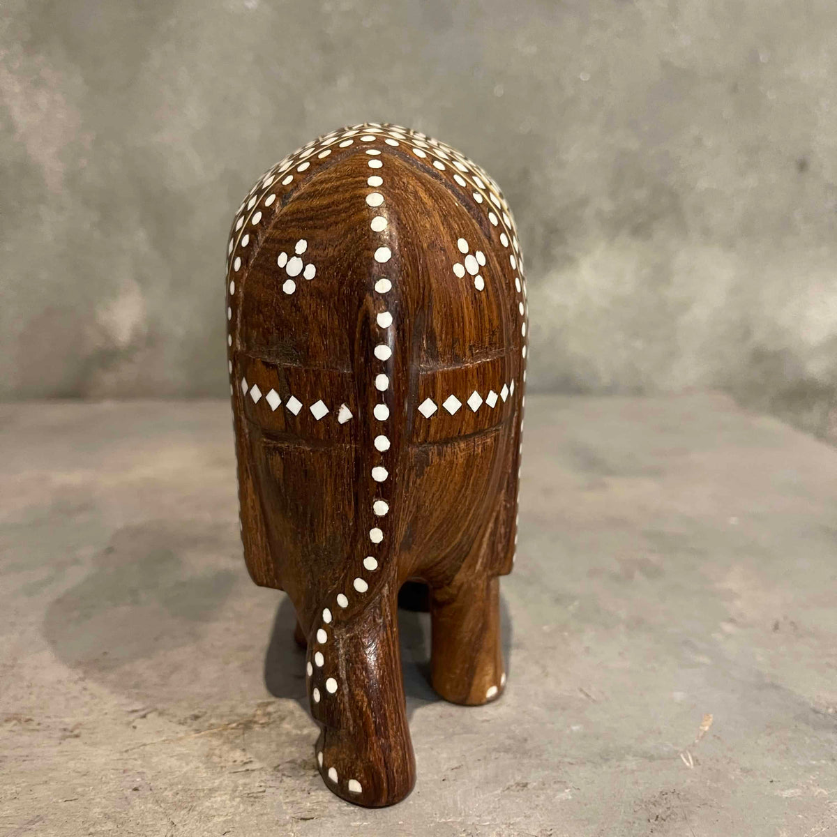 Teak Wood Elephant Hand Carved