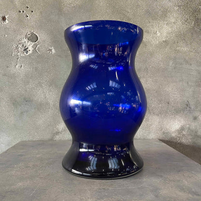 Hand Blown Cobalt Blue Glass Vase