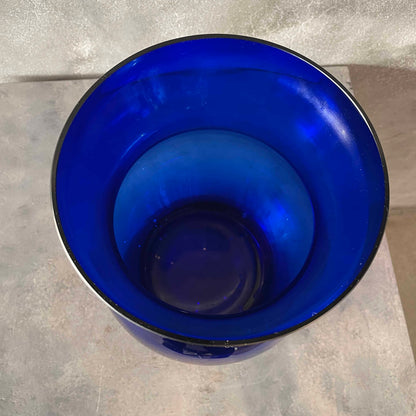 Hand Blown Cobalt Blue Glass Vase