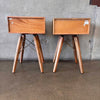 Pair of Mango Wood Mid Century Style Side Tables