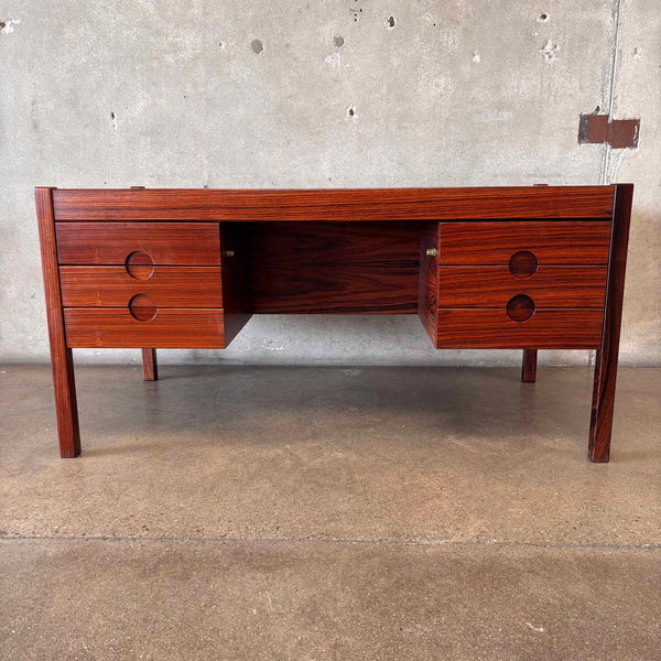 Mid Century Rosewood Danish Executive Desk