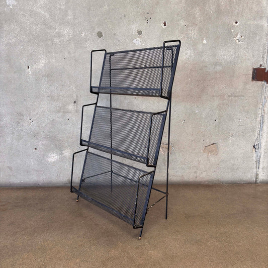 Vintage Wrought Iron Metal Rack