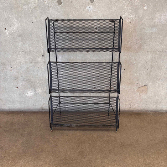 Vintage Wrought Iron Metal Rack