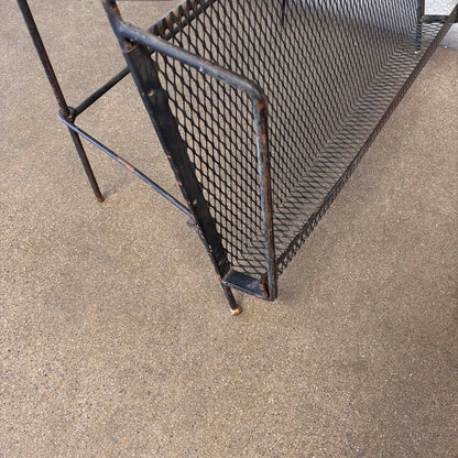 Vintage Wrought Iron Metal Rack