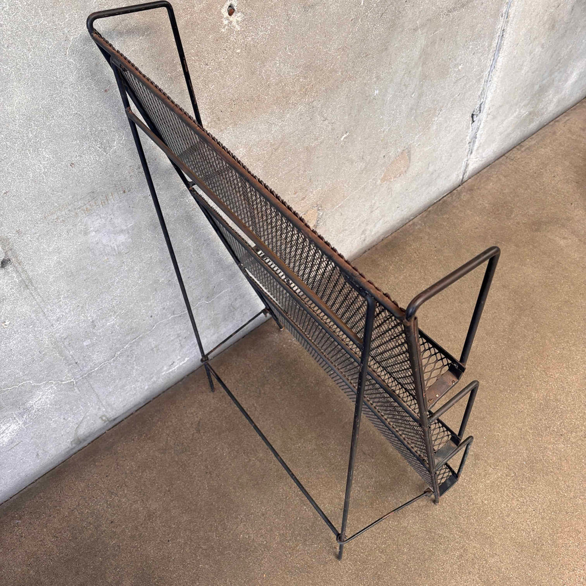 Vintage Wrought Iron Metal Rack