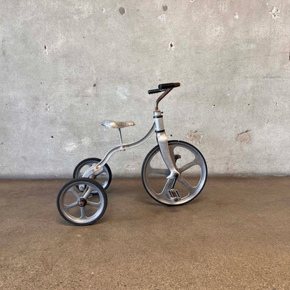Vintage American Aluminum Decor Tricycle