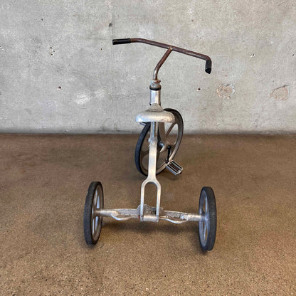 Vintage American Aluminum Decor Tricycle