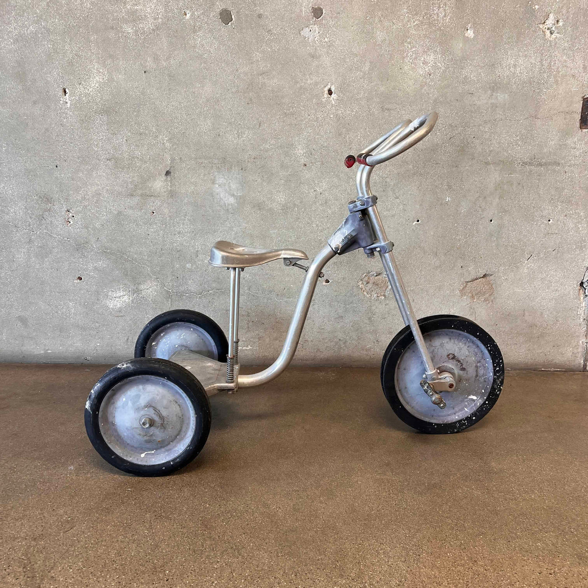 Vintage American Aluminum Decor Tricycle
