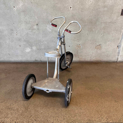 Vintage American Aluminum Decor Tricycle