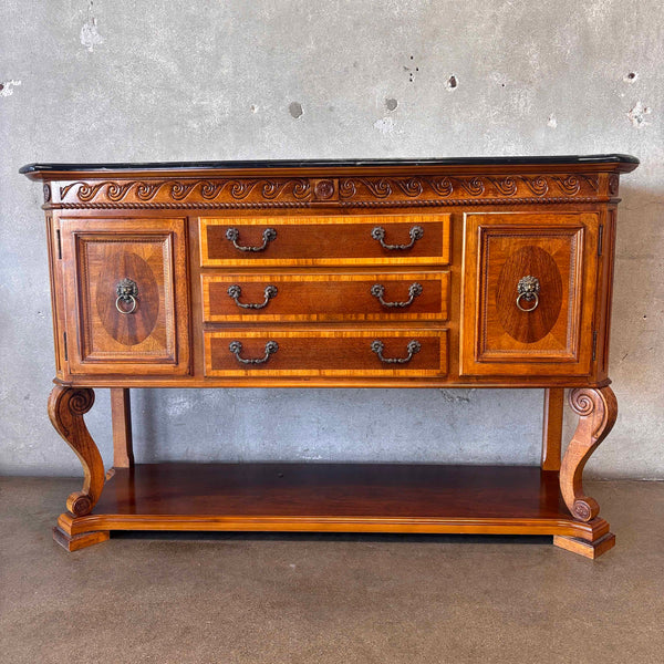 Traditional Style Buffet With Stone Top