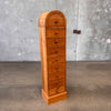 Vintage Handmade Arched Teak Chest Of Drawers