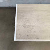 Vintage Post Modern Beige Travertine Console Table