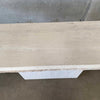 Vintage Post Modern Beige Travertine Console Table