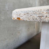 Vintage Post Modern Beige Travertine Console Table