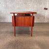 Mid Century Modern Teak Floating Top Desk By Peter Loving Nielsen