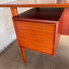 Mid Century Modern Teak Floating Top Desk By Peter Loving Nielsen