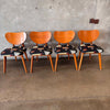 Set of Four Mid Century Modern Mahogany Dining Chairs