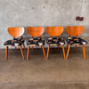 Set of Four Mid Century Modern Mahogany Dining Chairs