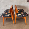 Set of Four Mid Century Modern Mahogany Dining Chairs