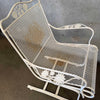 Post Modern Iron & Mesh Wire Table & 2 Bouncing Chairs