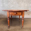 Antique Drop Leaf Pine Table w/ Drawers Circa 1800's